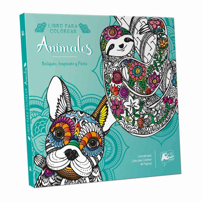Libro Para Colorear Animales 48 Páginas | Art & Craft