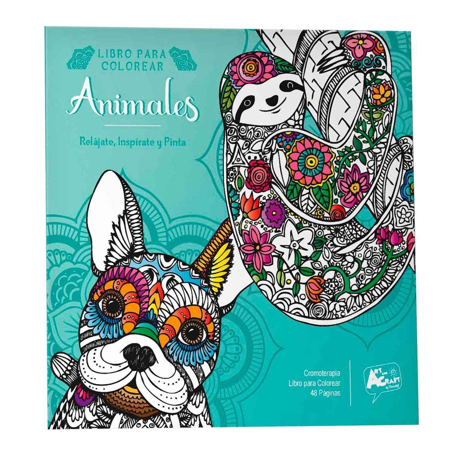 Libro Para Colorear Animales 48 Páginas | Art & Craft