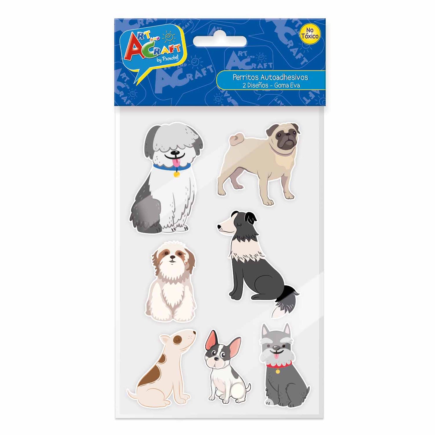 Figura Perritos Goma Eva 14 Piezas 2 Sur| Art & Craft