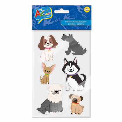 Figura Perritos Goma Eva 14 Piezas 2 Sur| Art & Craft