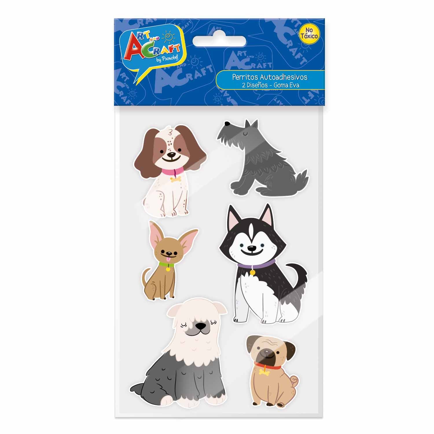 Figura Perritos Goma Eva 14 Piezas 2 Sur| Art & Craft