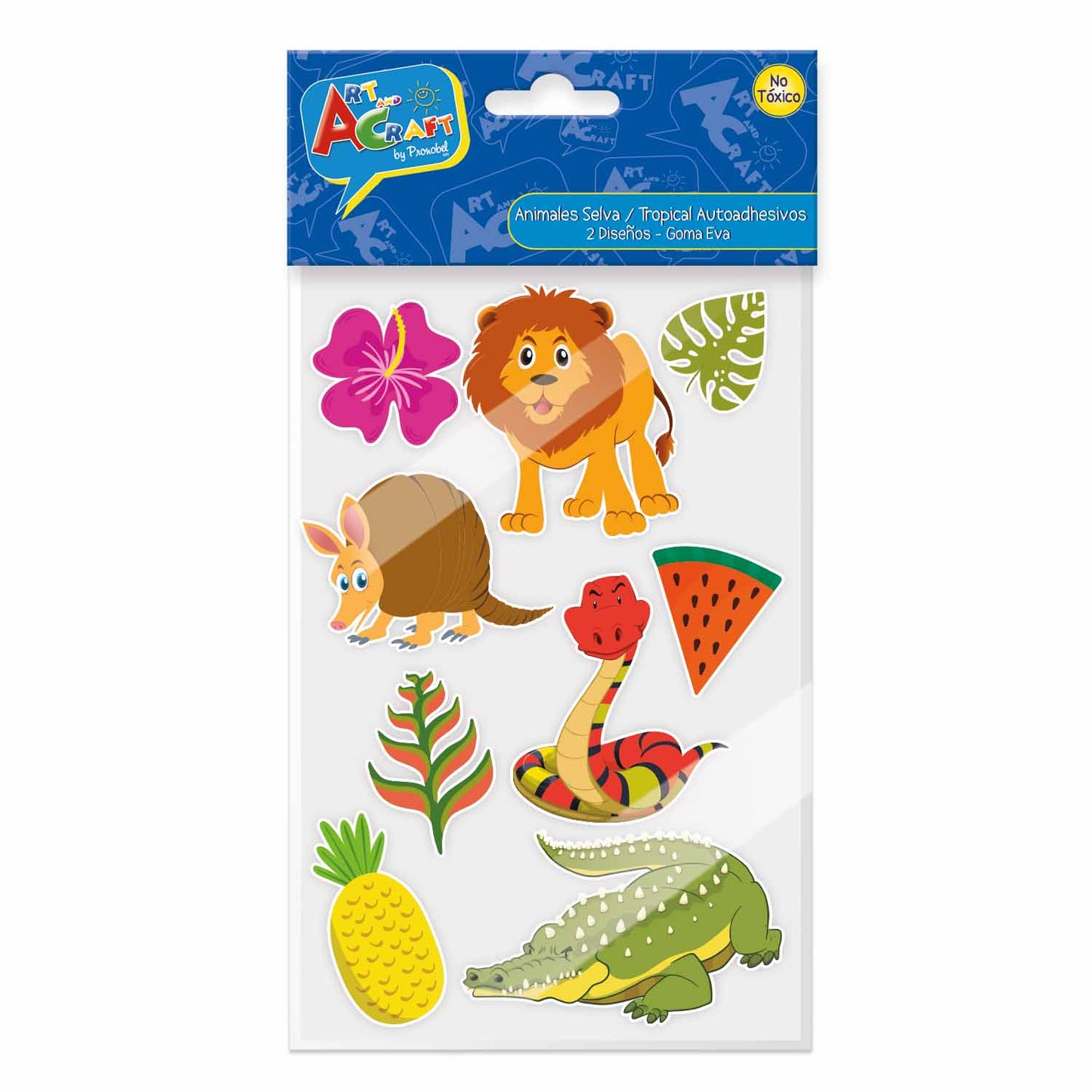 Figura Selva Goma Eva 7 Piezas 2 Sur| Art & Craft