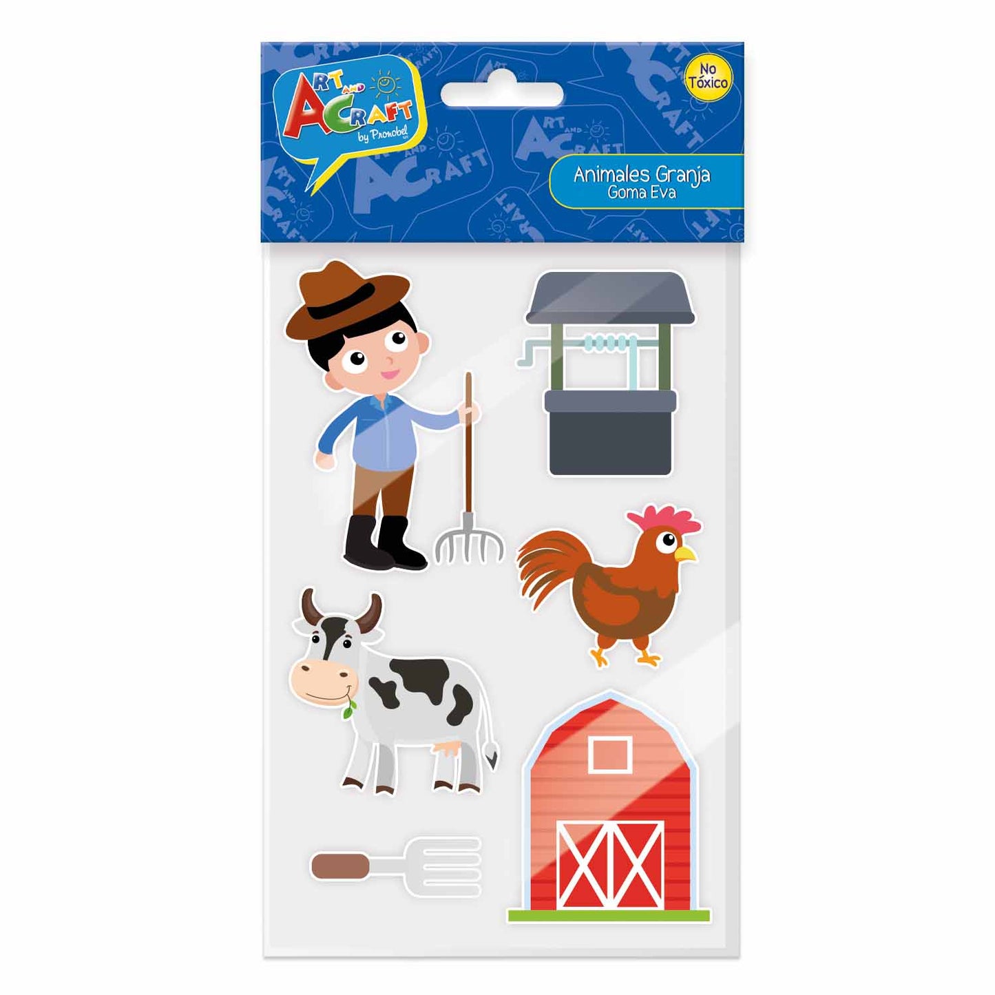 Figura Granja Goma Eva 11 Piezas | Art & Craft