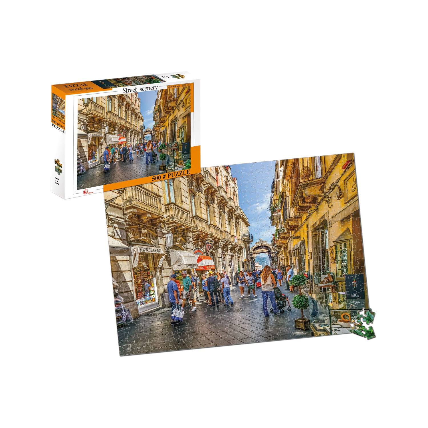 Puzzle 500 Piezas Paisajes de Calles | Nobel Gift