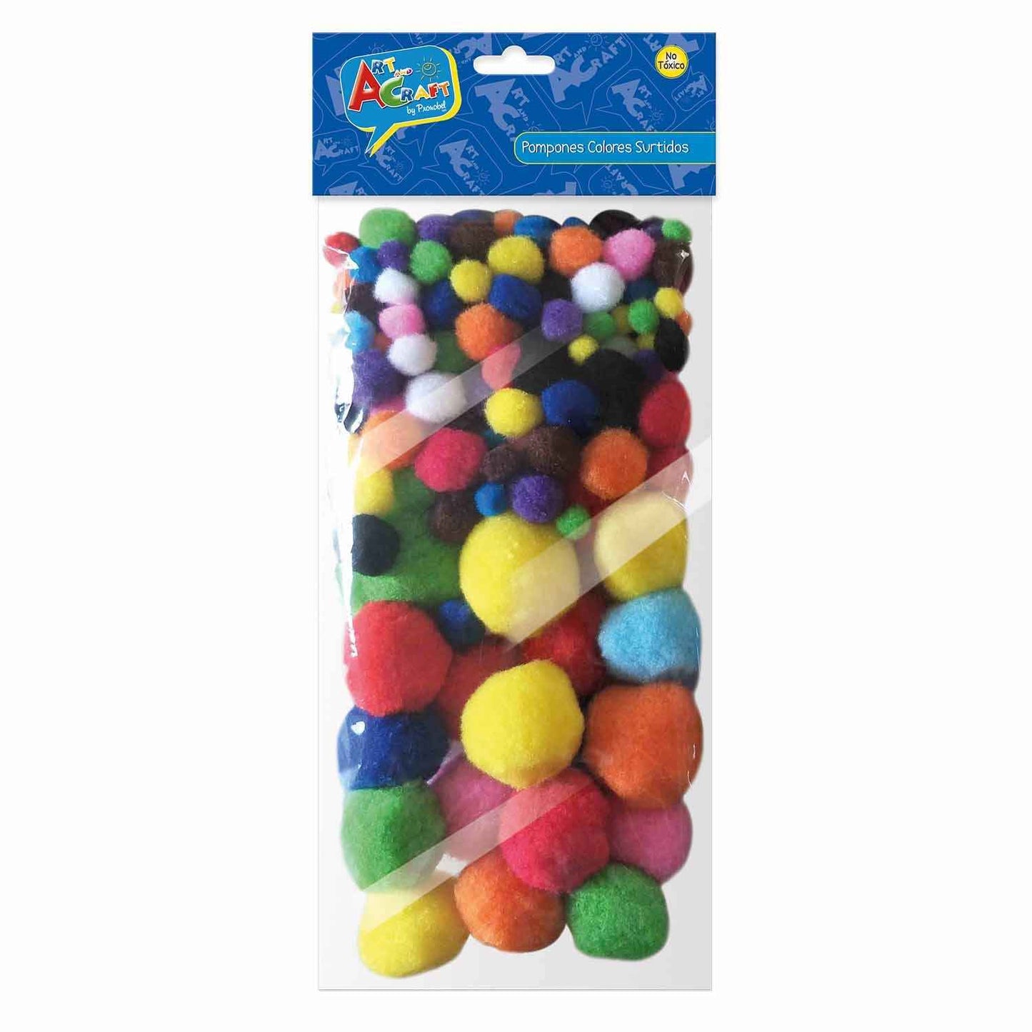 Pompones 130 Piezas Colores Surtidos | Art & Craft