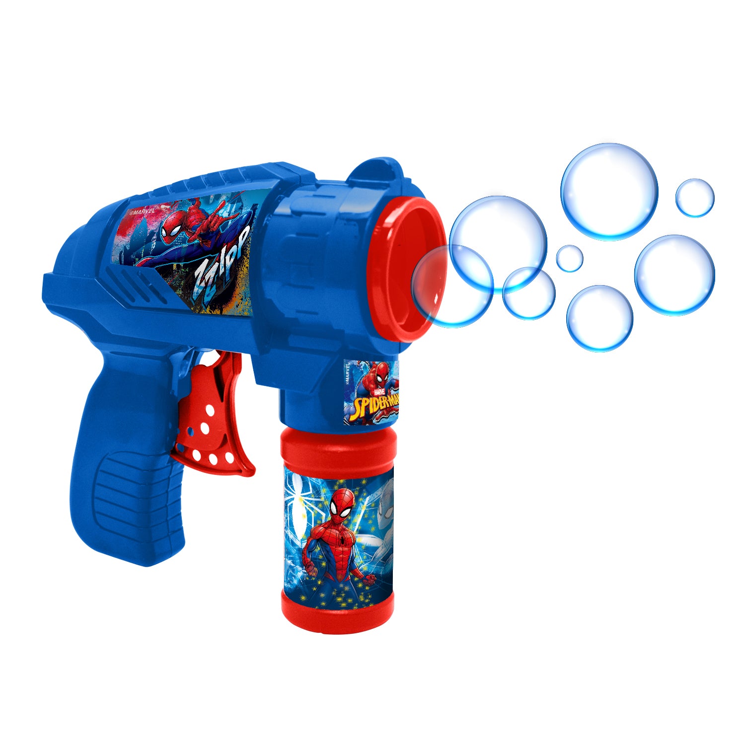 Pistola Lanza Burbujas Spiderman Marvel