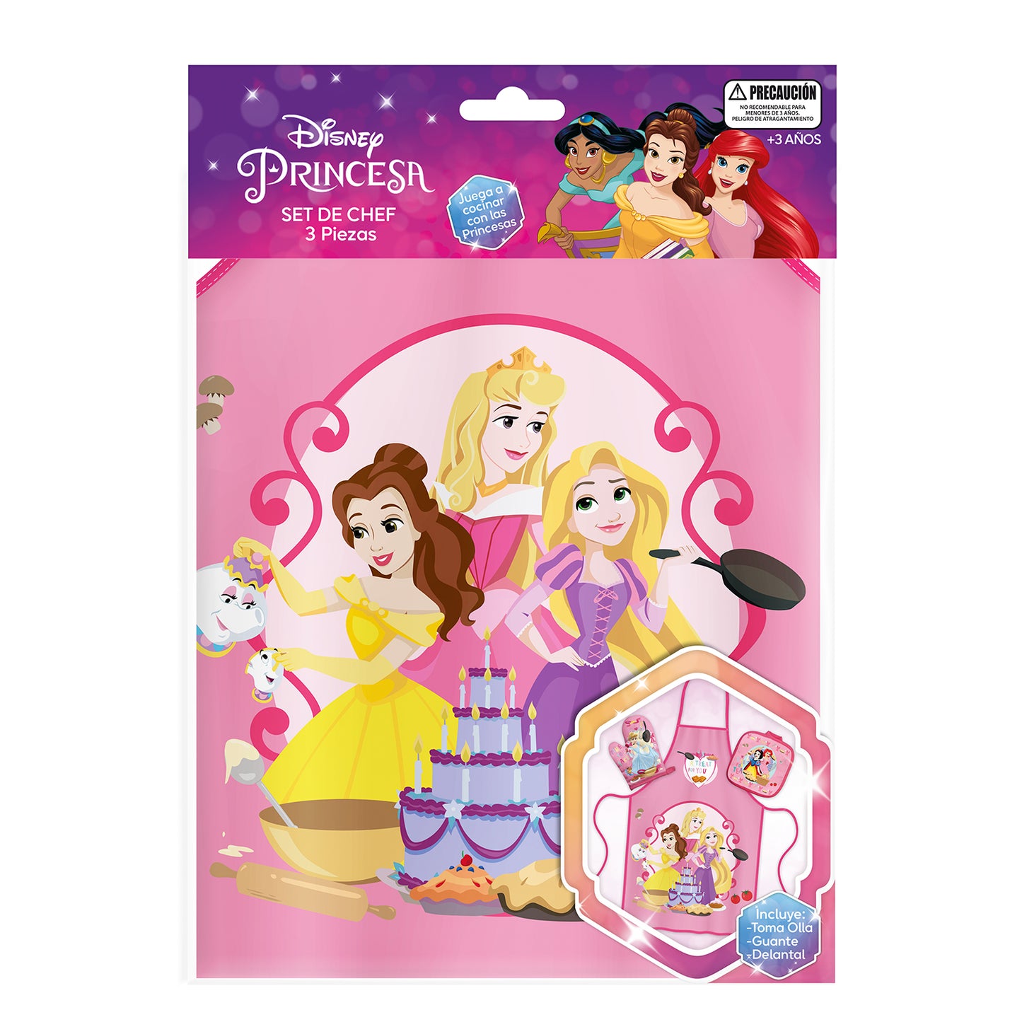 Set De Chef 3 Piezas | Princesas Disney