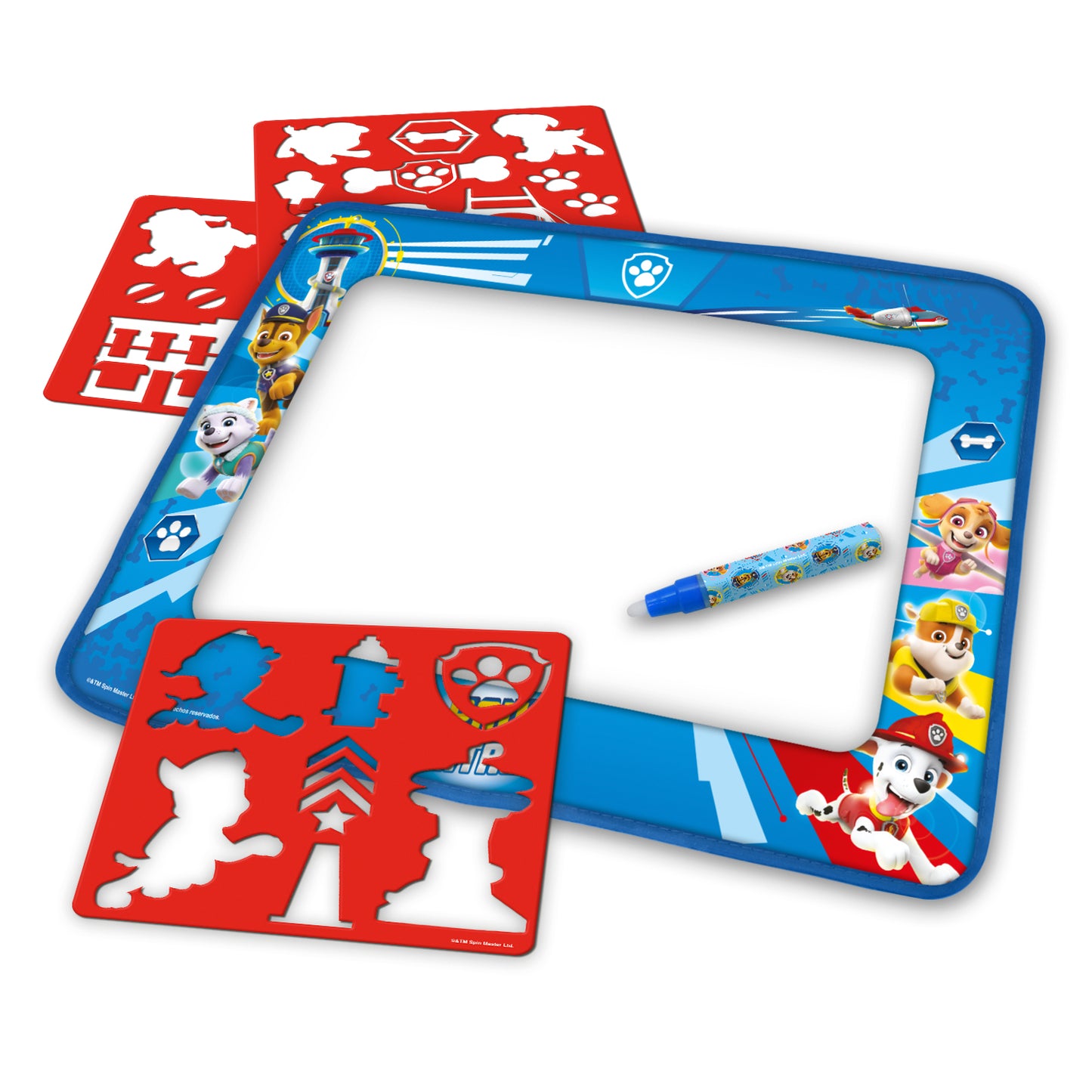 Pizarra De Agua con Plantillas Paw Patrol