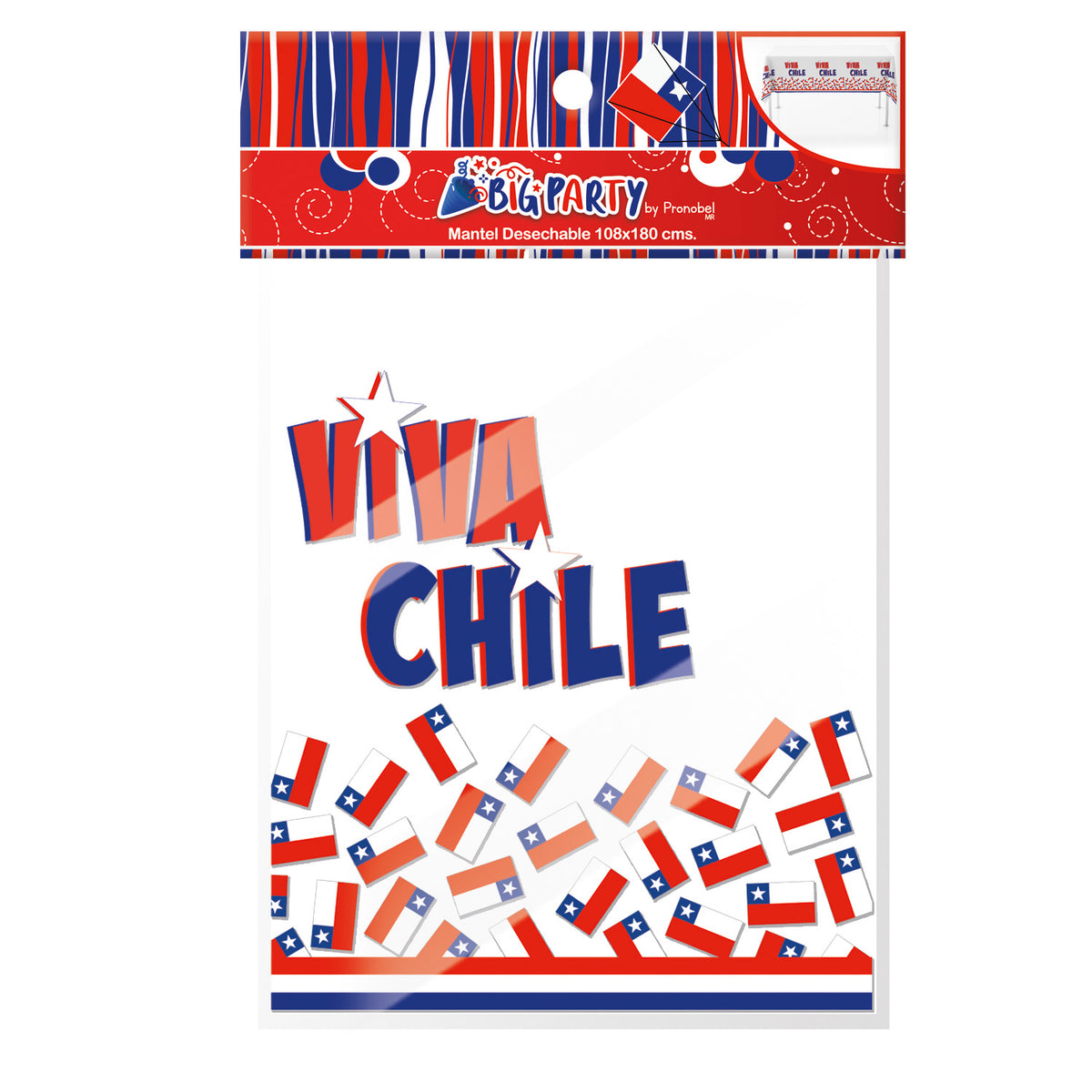 Mantel Fiestas Patrias 108x180 cm | Big Party