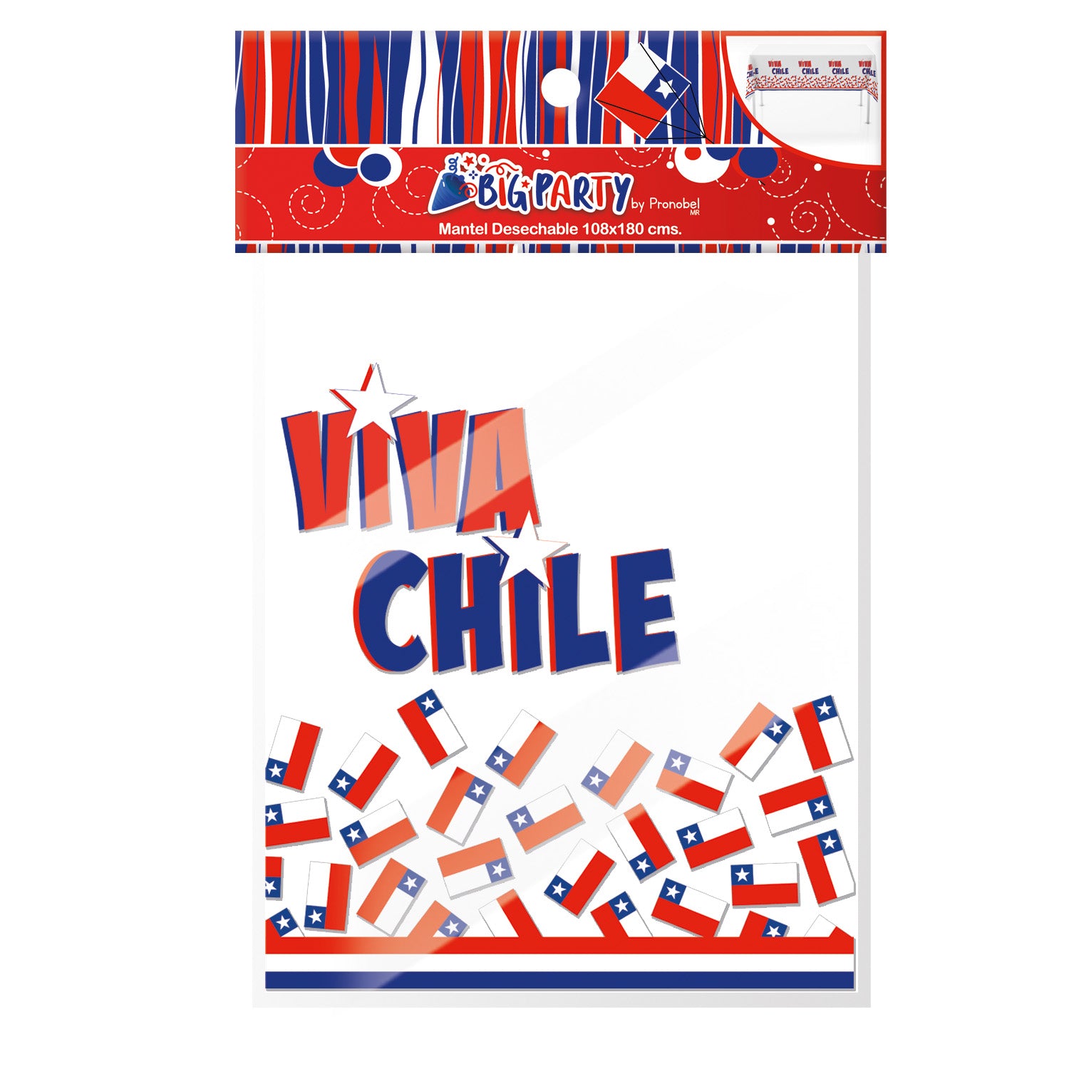 Mantel Fiestas Patrias 108x180 cm | Big Party