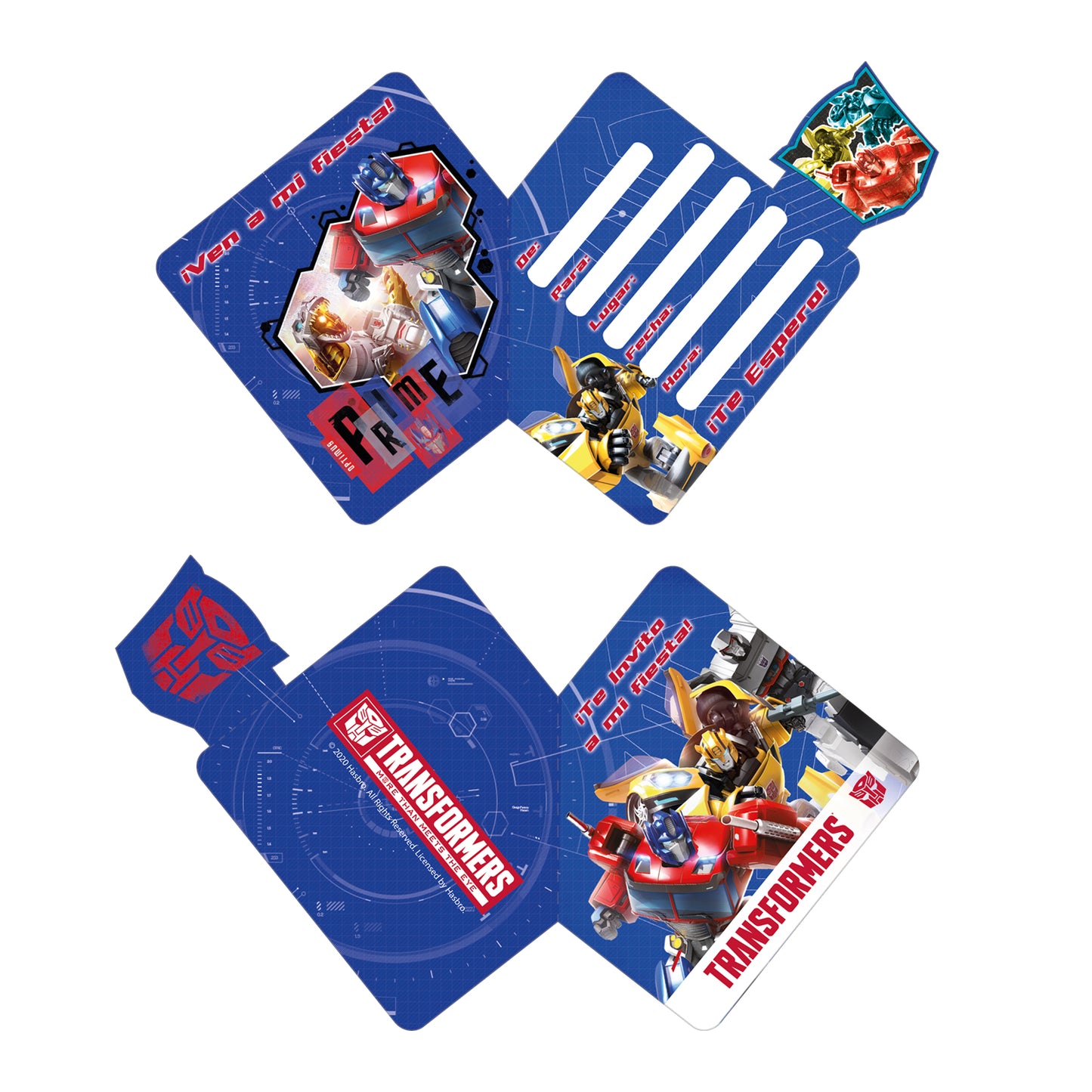 Set Cumpleaños para 6 personas | Transformers