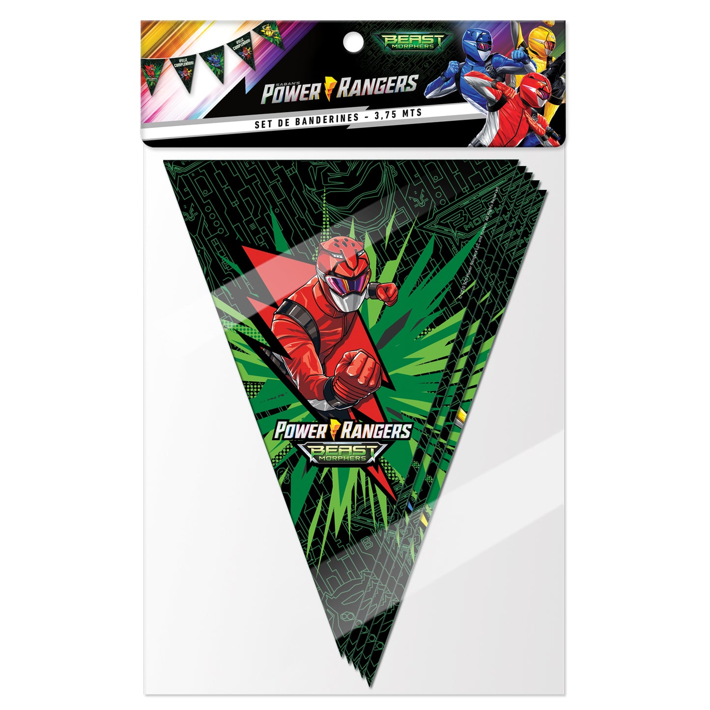 Set Cumpleaños para 6 personas | Power Rangers