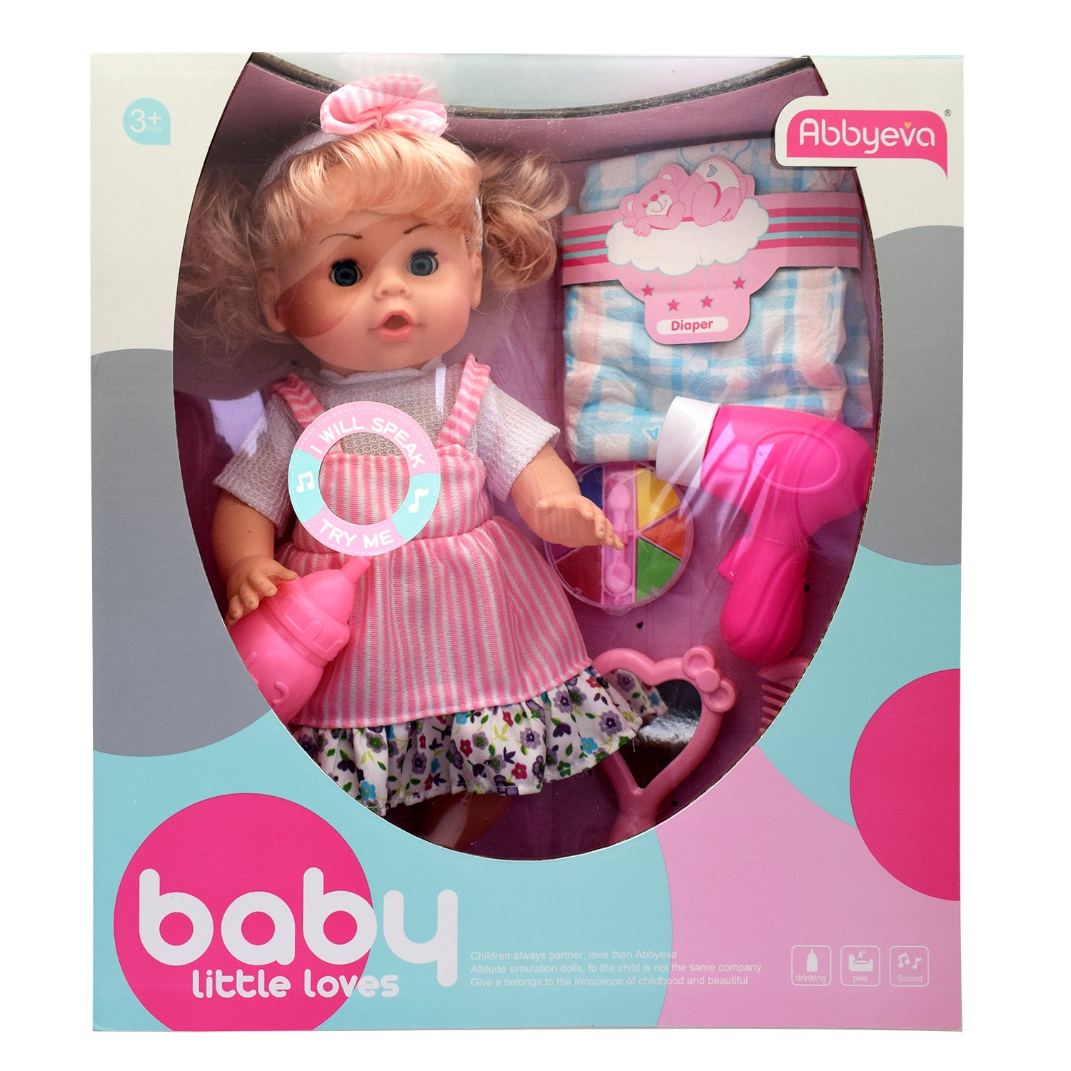 Muñeca con Accesorios y Función 33x29 cm | Nobel Toys