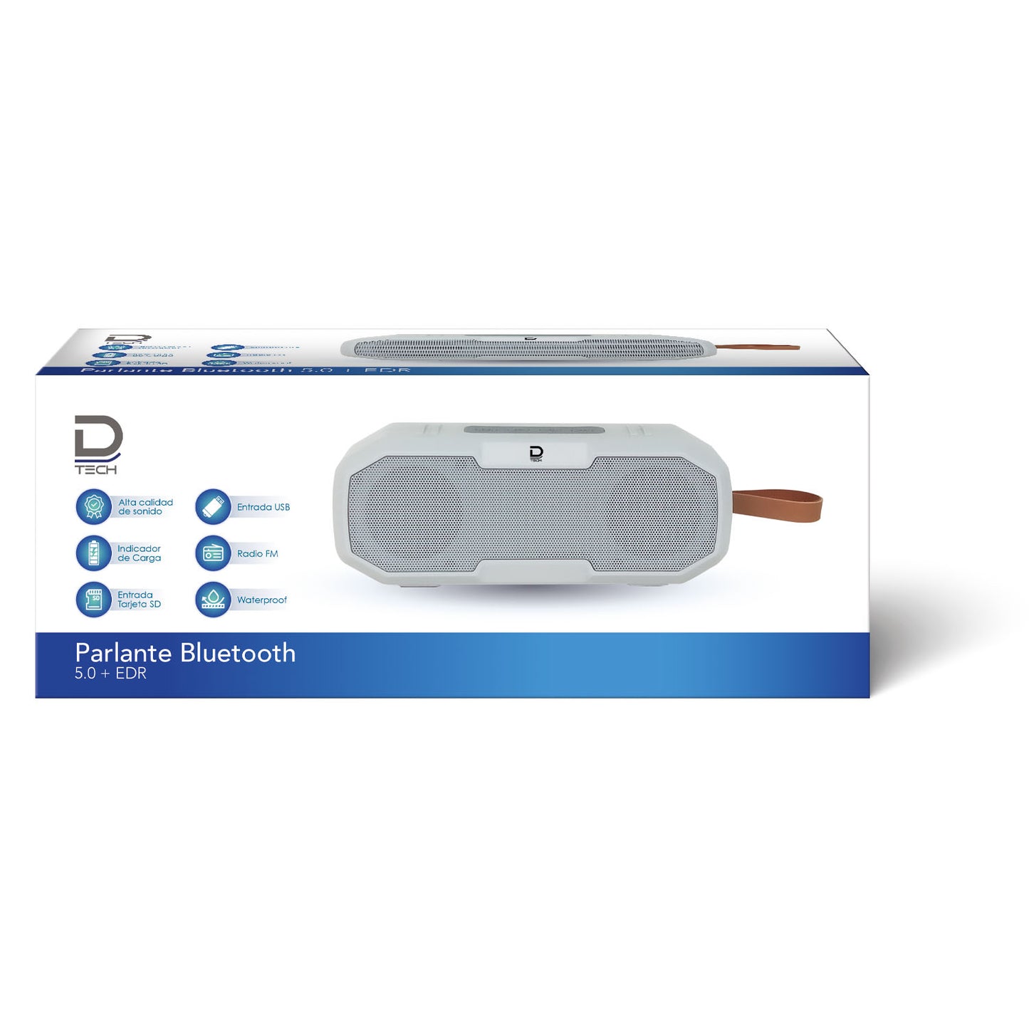 Parlante Bluetooth 5.0 Waterproof Blanco | Datacom