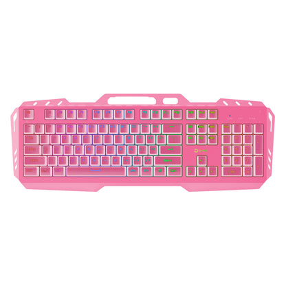 Teclado Gaming Retroiluminado Rosado USB | Datacom