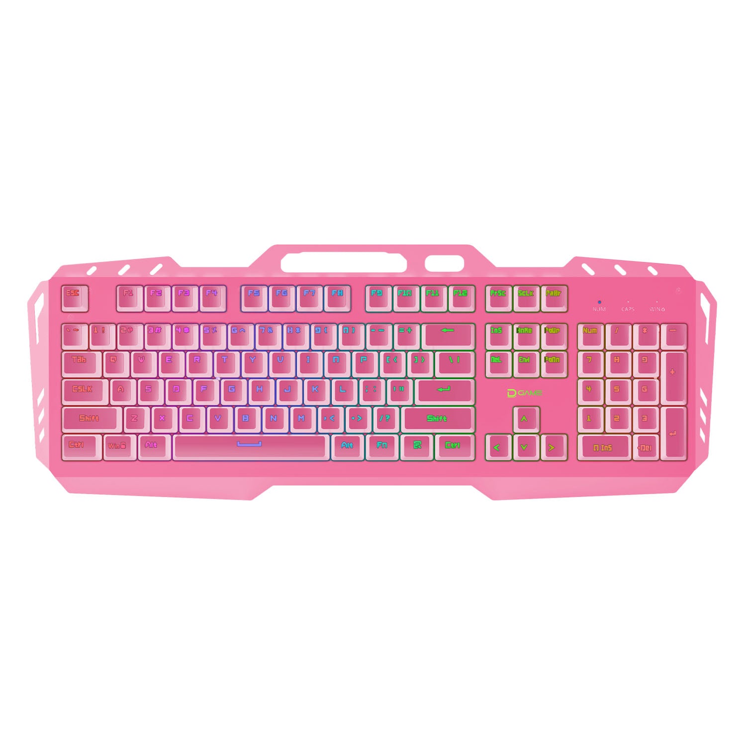 Teclado Gaming Retroilum Rosado USB | Datacom