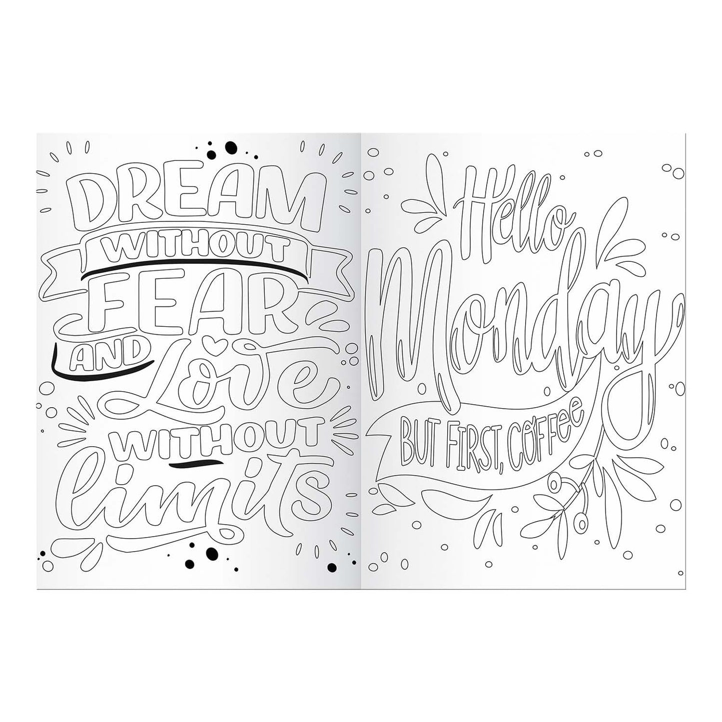 Libro Para Colorear Lettering - 64 Paginas | Art & Craft