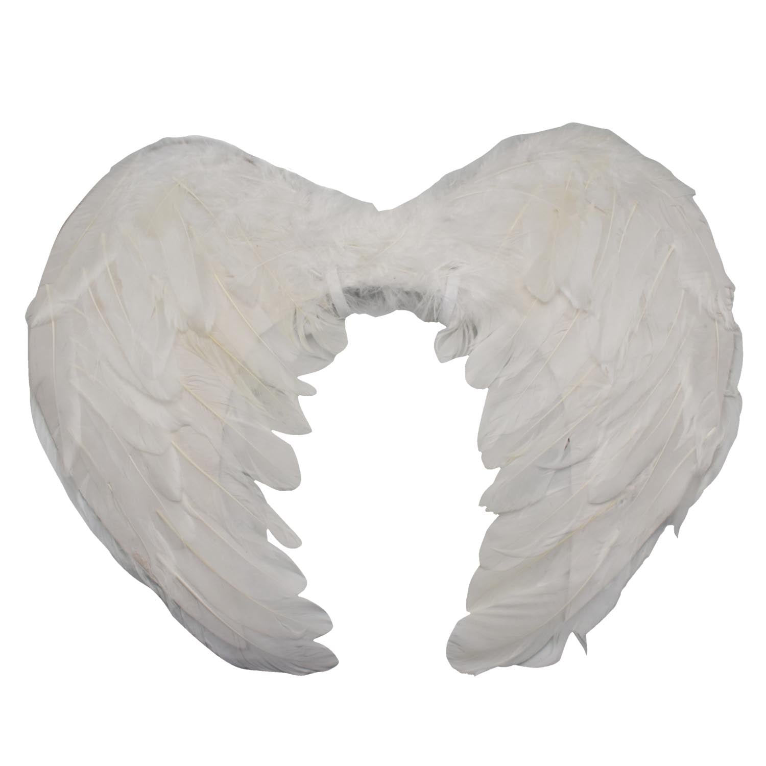 Alas Angel Pluma Blanco 44x35 cm Halloween | Big Party