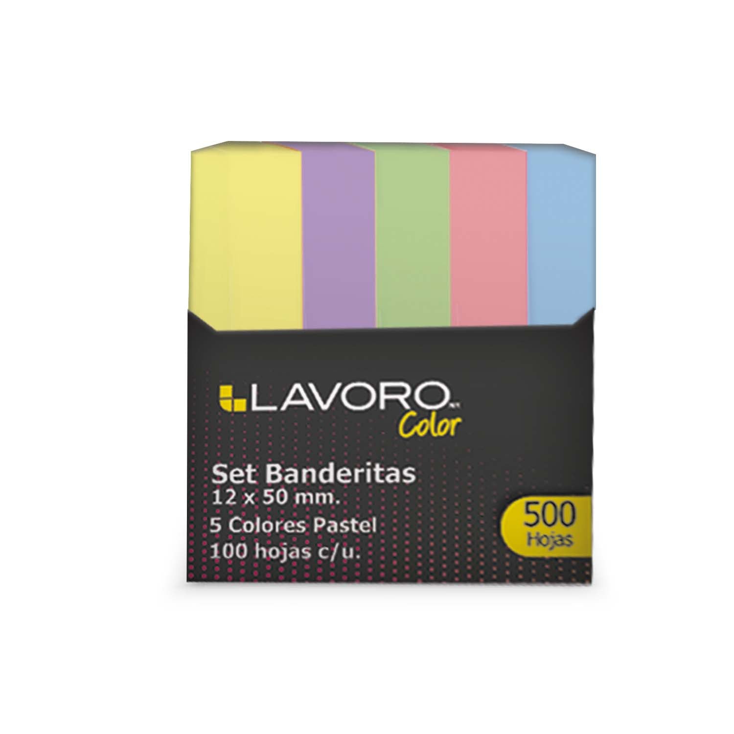 Banderitas Adhesivas 5 Colores Pastel | Lavoro