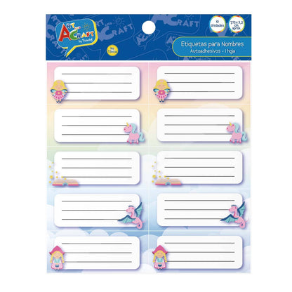 Etiquetas Para Nombres 10 Uni Diseño Niñas | Art & Craft