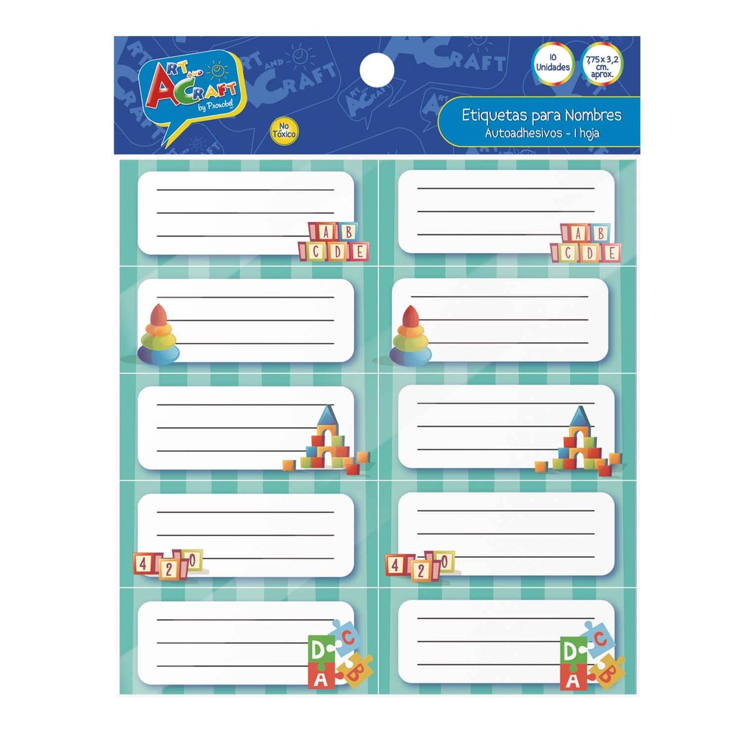 Etiquetas Para Nombres 10 Uni Diseño Unisex | Art & Craft