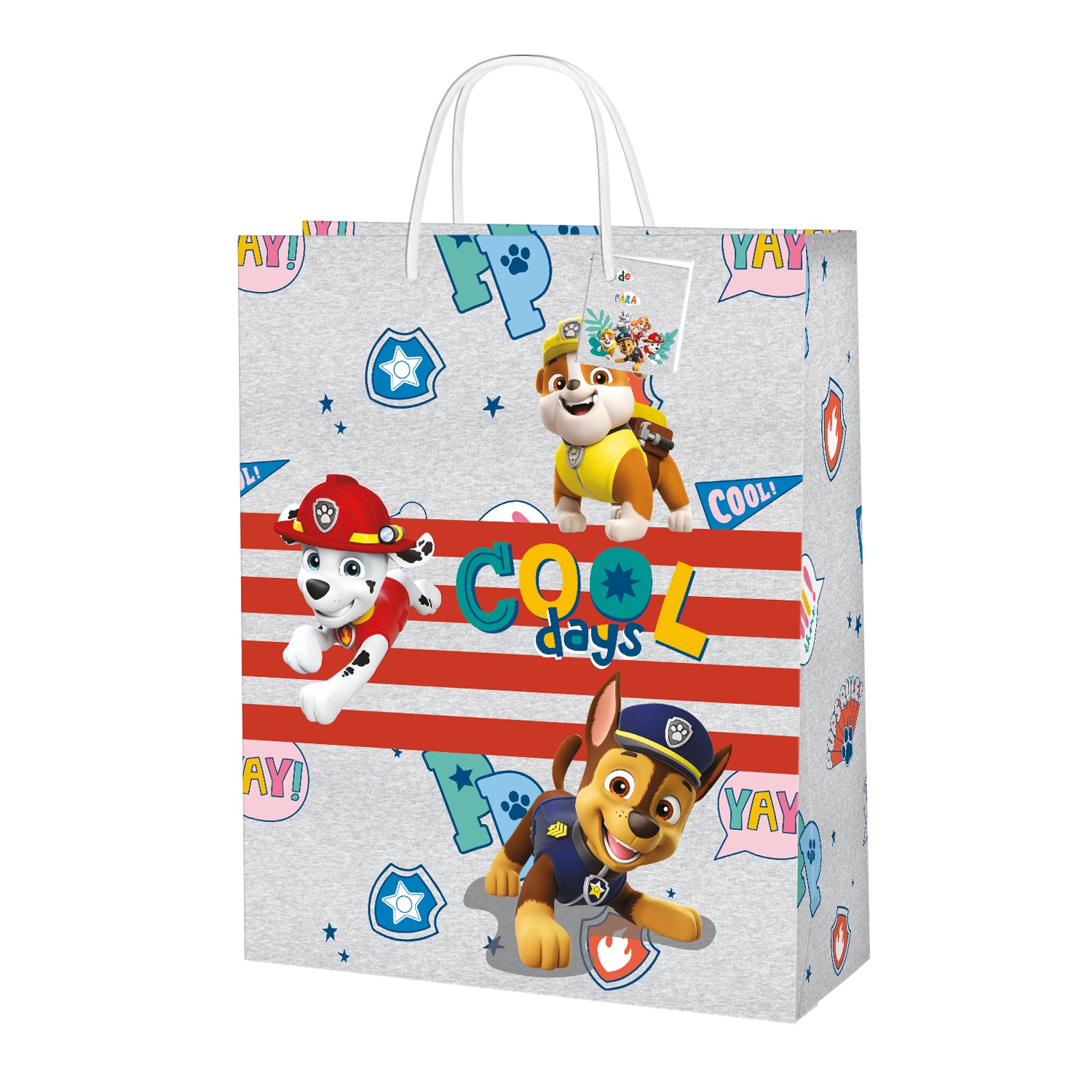 Bolsa Regalo Mediana 23x17x10 cm | Paw Patrol