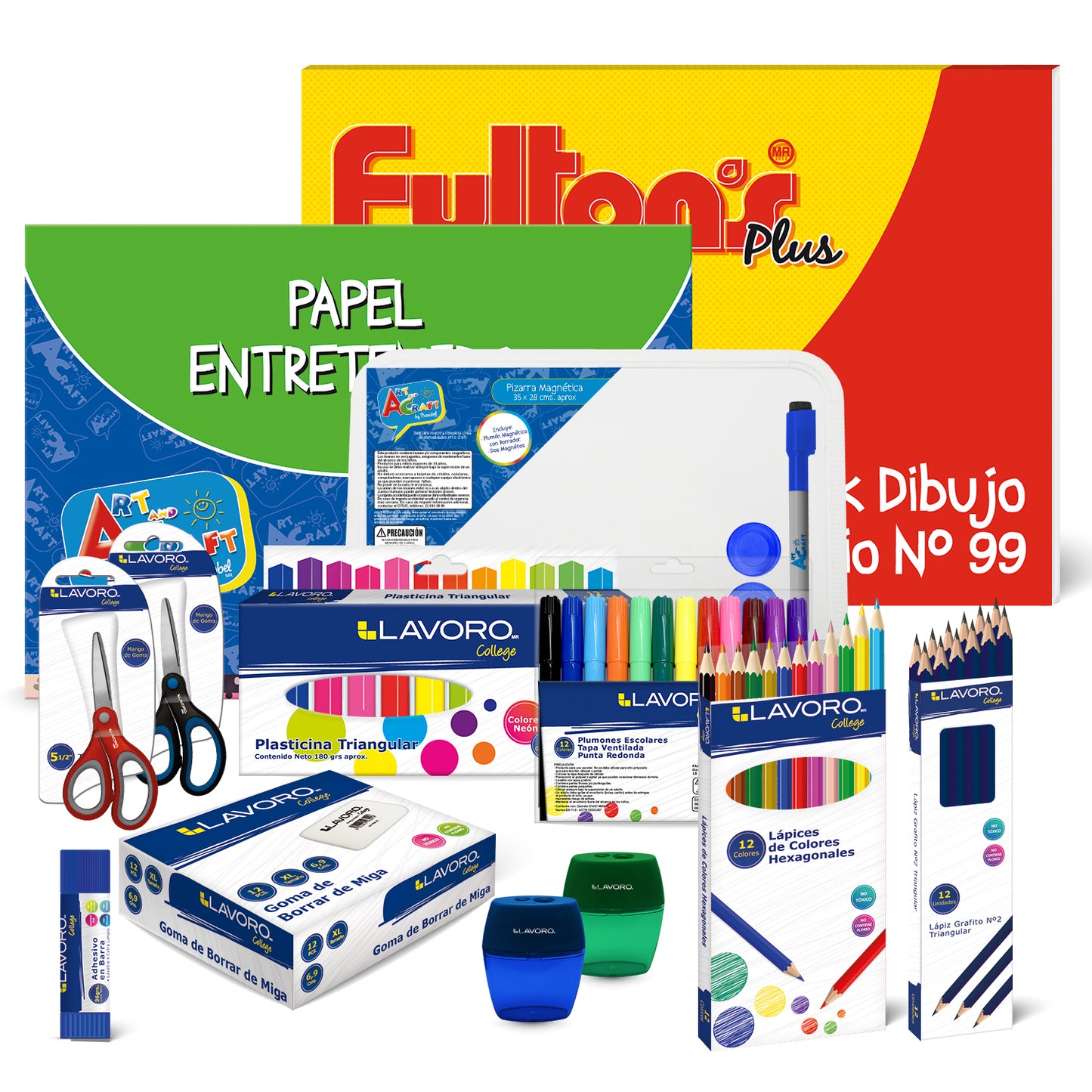 Pack Caja Escolar Manualidades | Pronobel