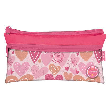 Estuche Doble Flat Niña 4 Diseños | Lavoro