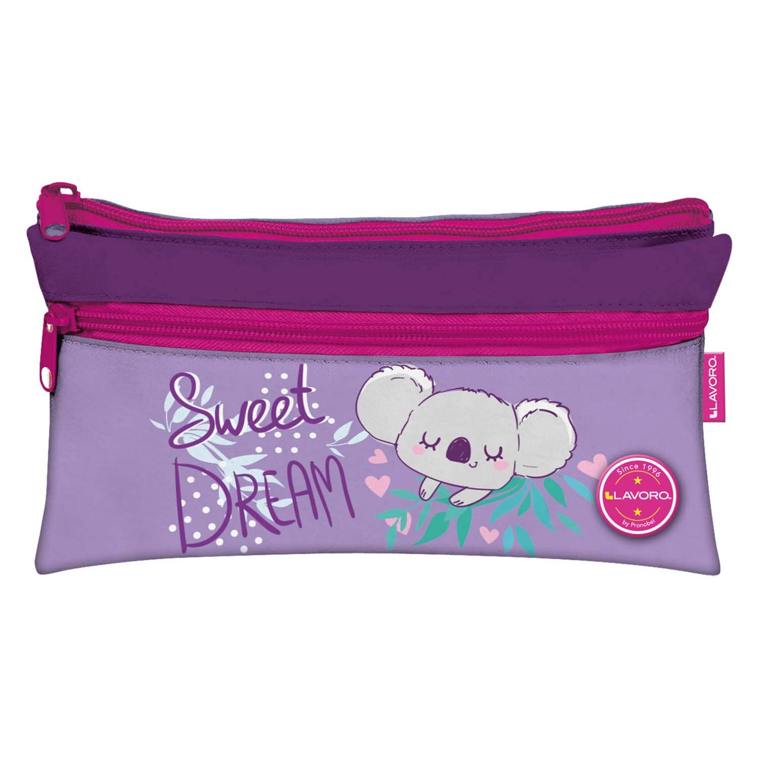 Estuche Doble Flat Niña 4 Diseños | Lavoro