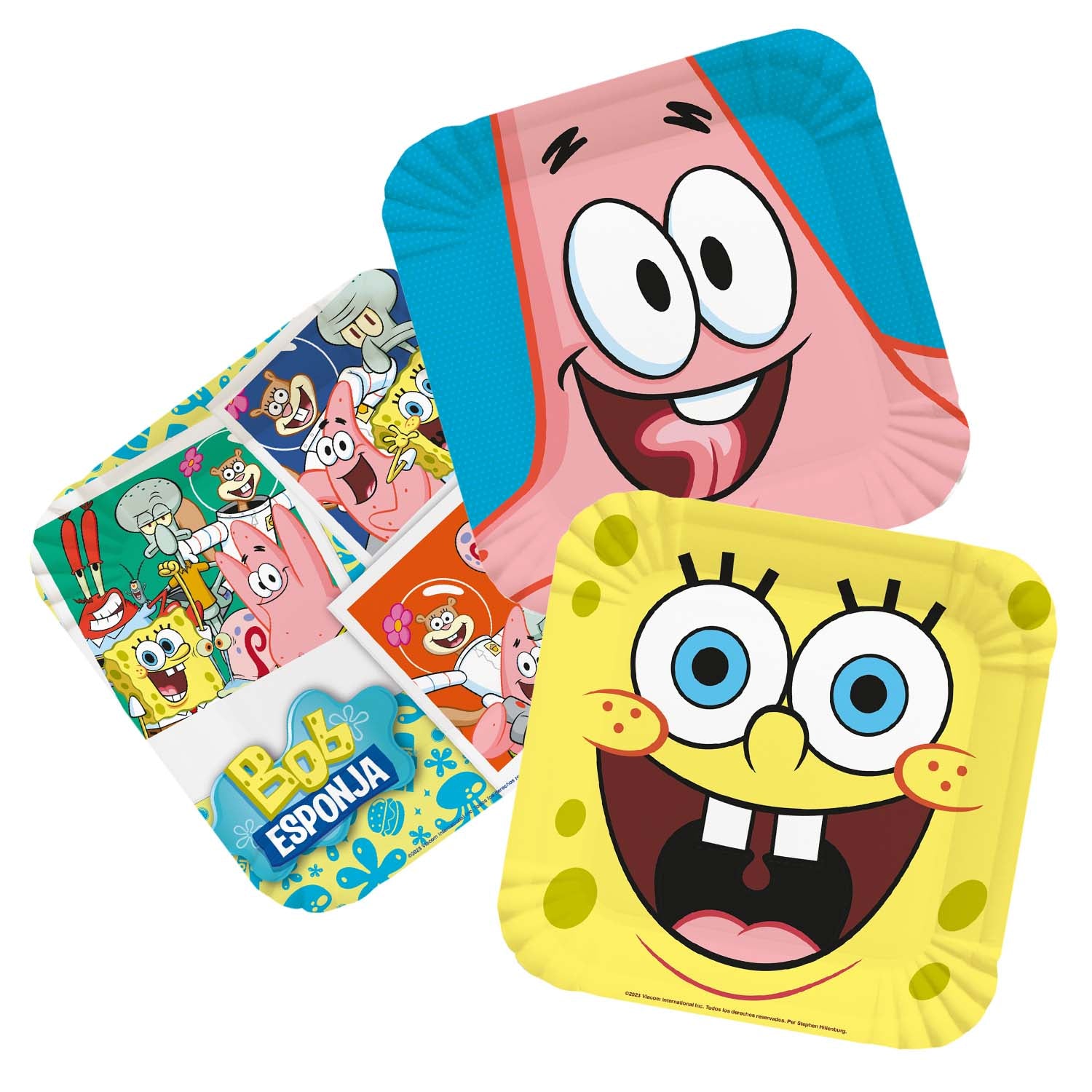 Set 6 Platos 18 cm | Bob Esponja