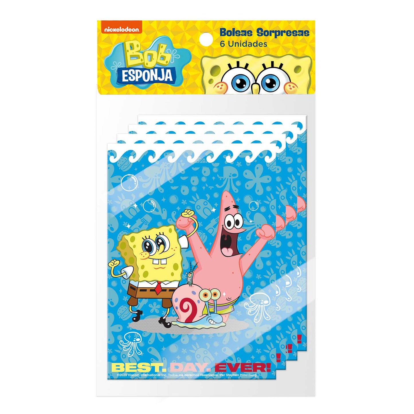 Set 6 Bolsas Sorpresas | Bob Esponja