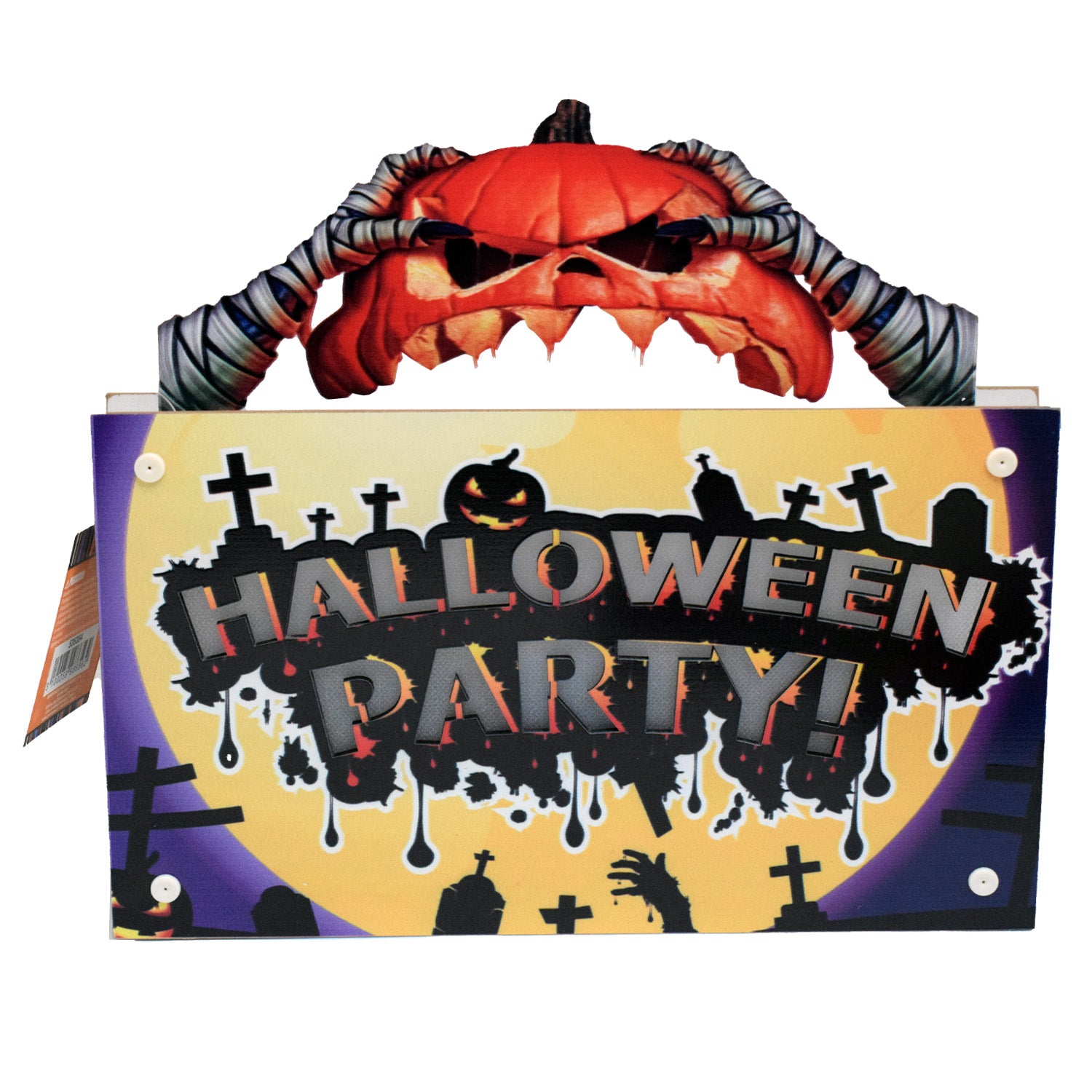 Letrero De Madera Led Halloween 25x23x2,5 cm | Big Party