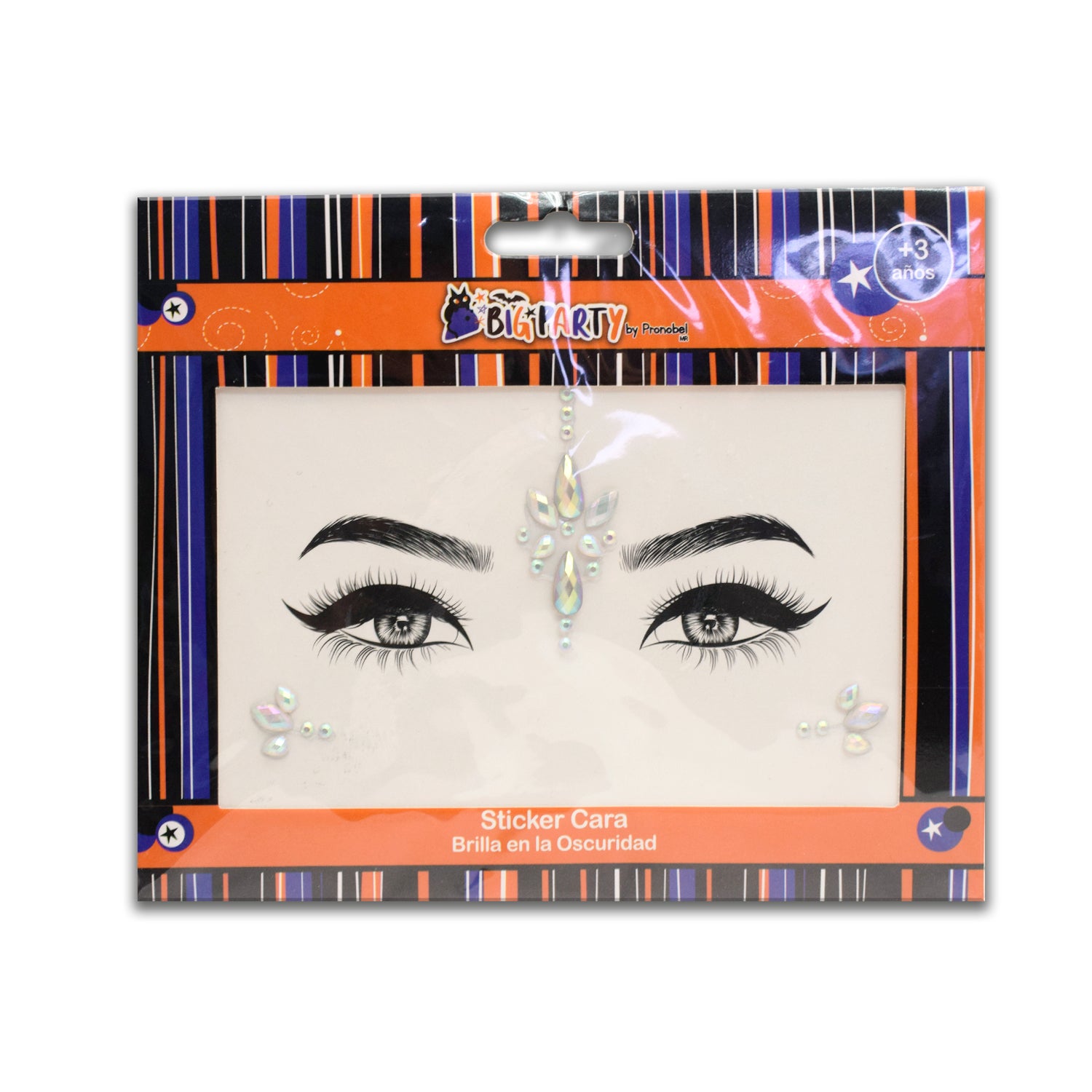 Sticker Cara Brilla En Oscuridad | Big Party