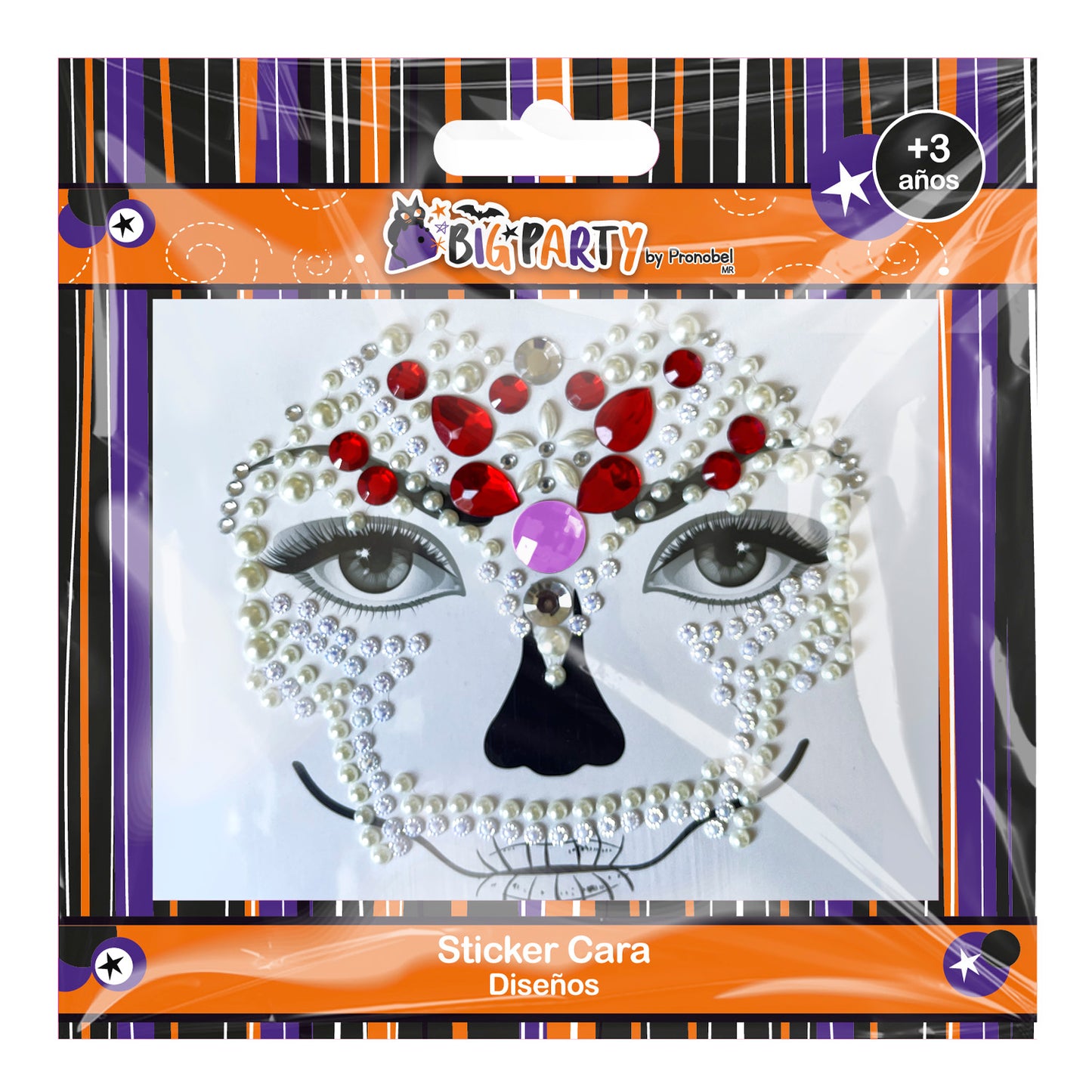 Sticker Cara Diseños Halloween | Big Party