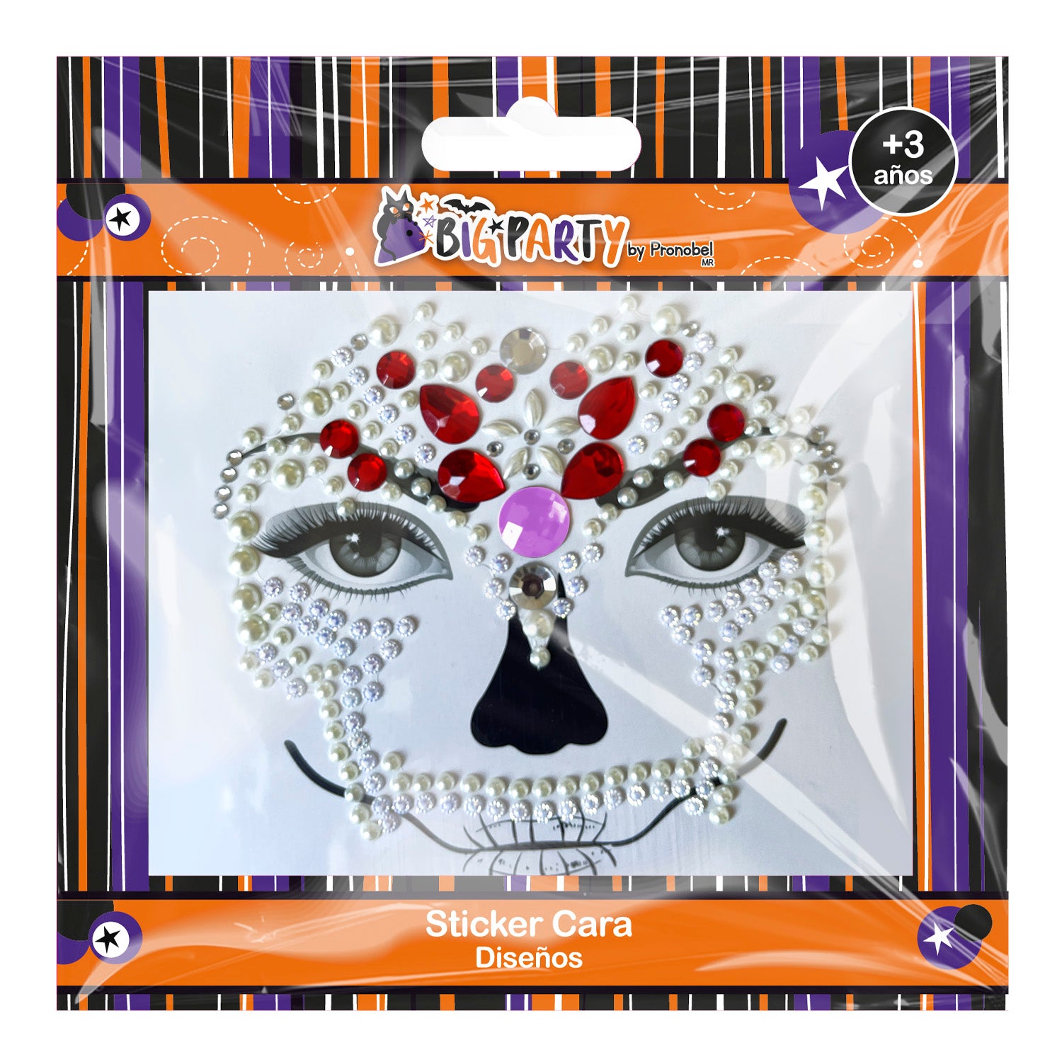 Sticker Cara Diseños Halloween | Big Party