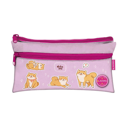 Estuche Doble Flat Niña 4 Diseños | Lavoro