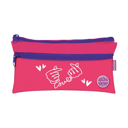 Estuche Doble Flat Niña 4 Diseños | Lavoro