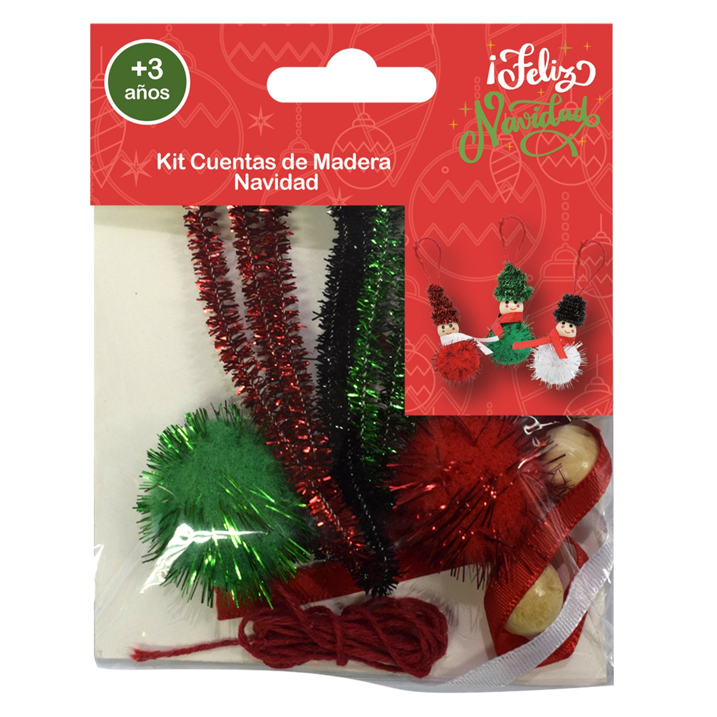Kit Cuenta De Madera Navidad | Big Party