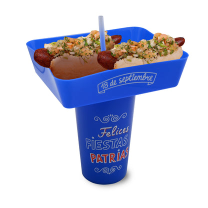 Vaso Snack Azul 900 ml | Big Party