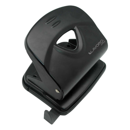 Perforadora Grande Metal 30 Hojas Negro | Lavoro