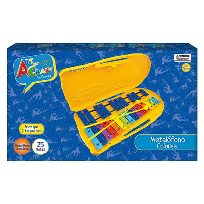 Metalófono Colores 25 Notas Maletín Amarillo | Art & Craft