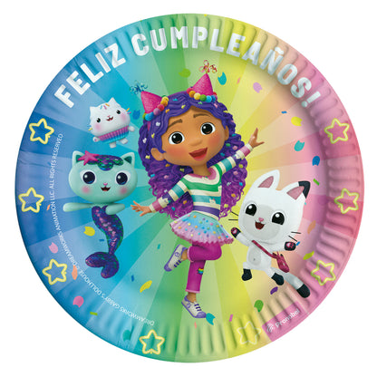 Set 6 Platos De Cartón 18 cm | La Casa de Gabby