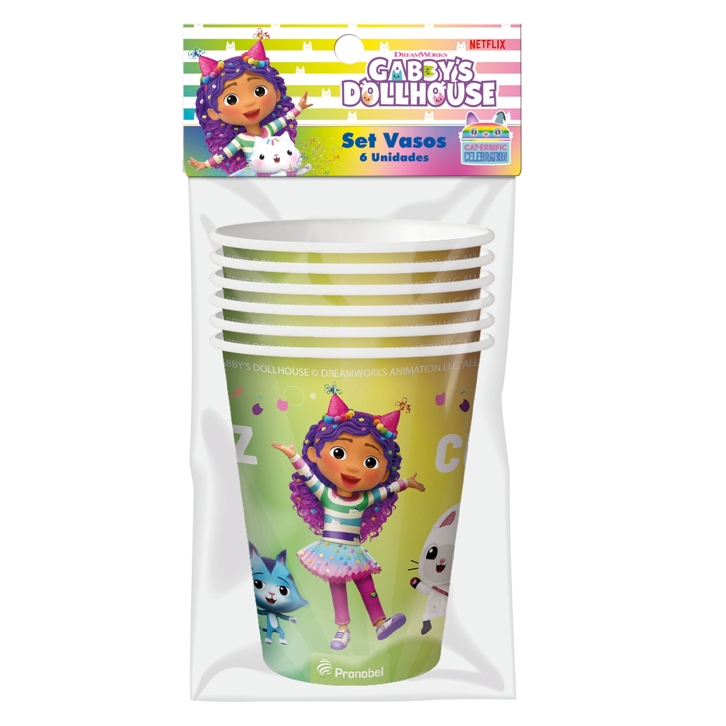 Set 6 Vasos Papel | La Casa de Gabby