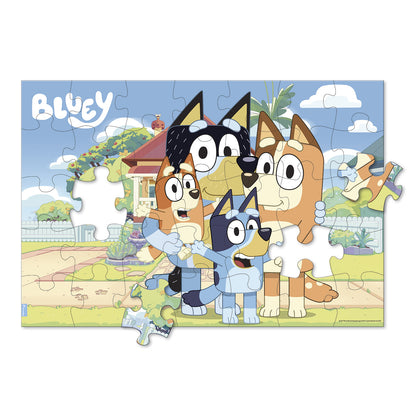 Puzzle 35 Piezas 2 En 1 Para Colorear | Bluey