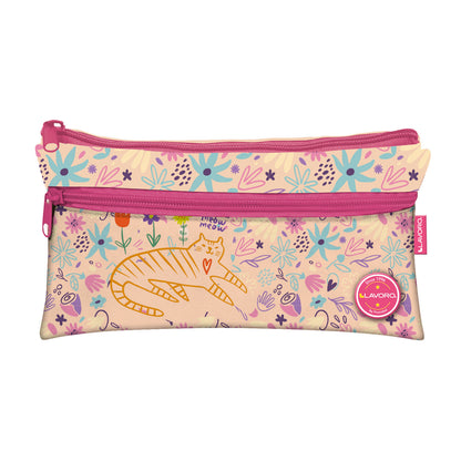 Estuche Doble Flat Niña 4 Diseños | Lavoro