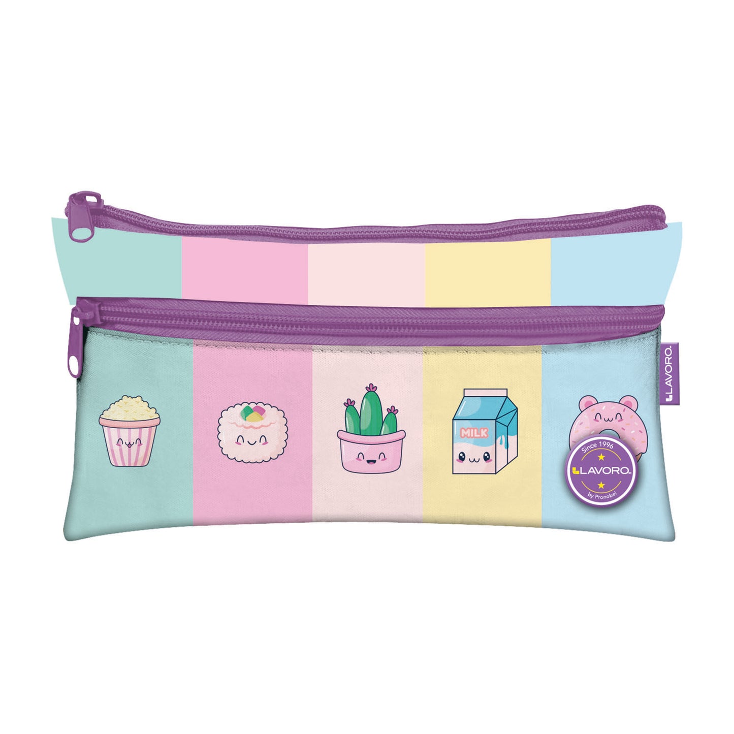 Estuche Doble Flat Niña 4 Diseños | Lavoro