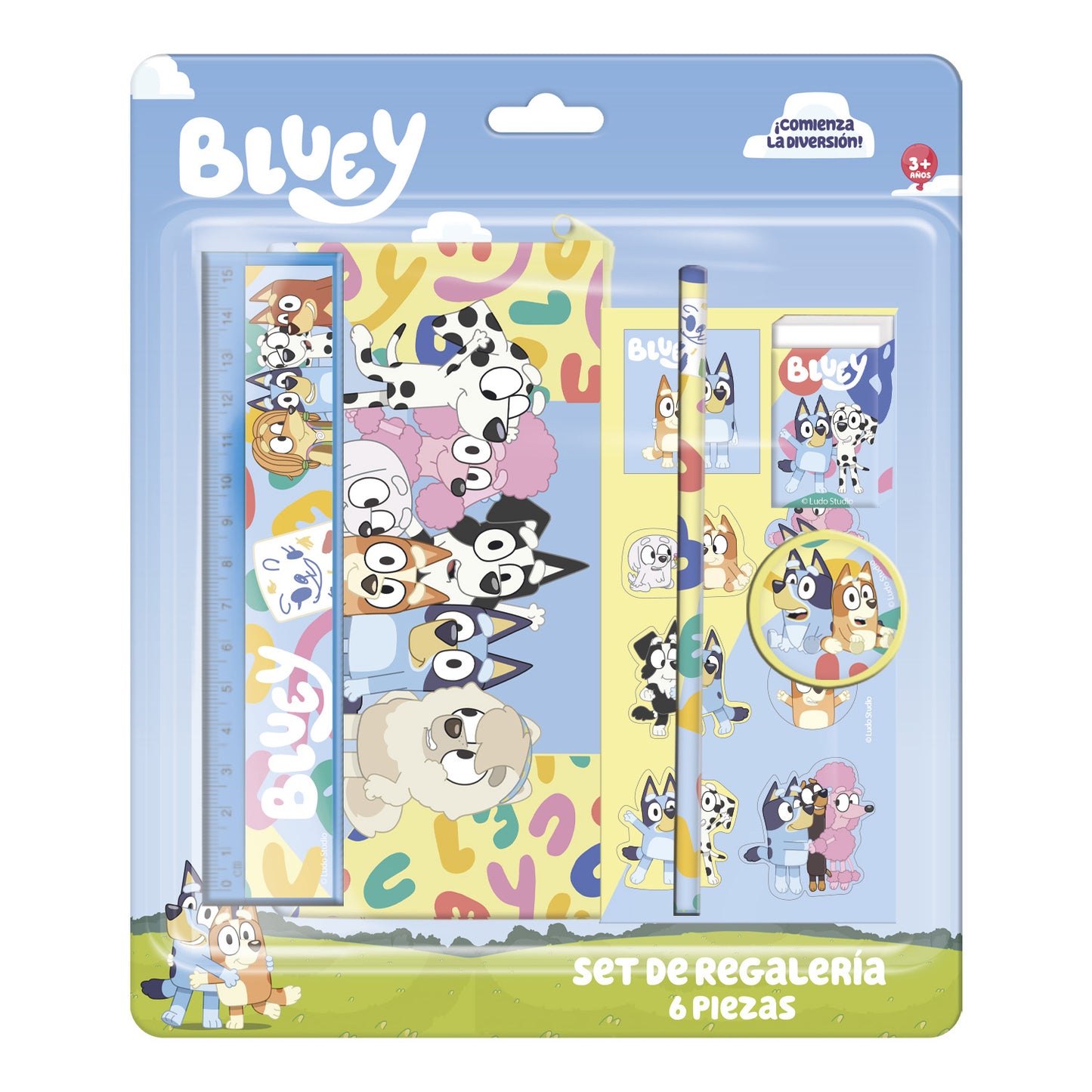 Set Regalería Escolar 6 piezas | Bluey