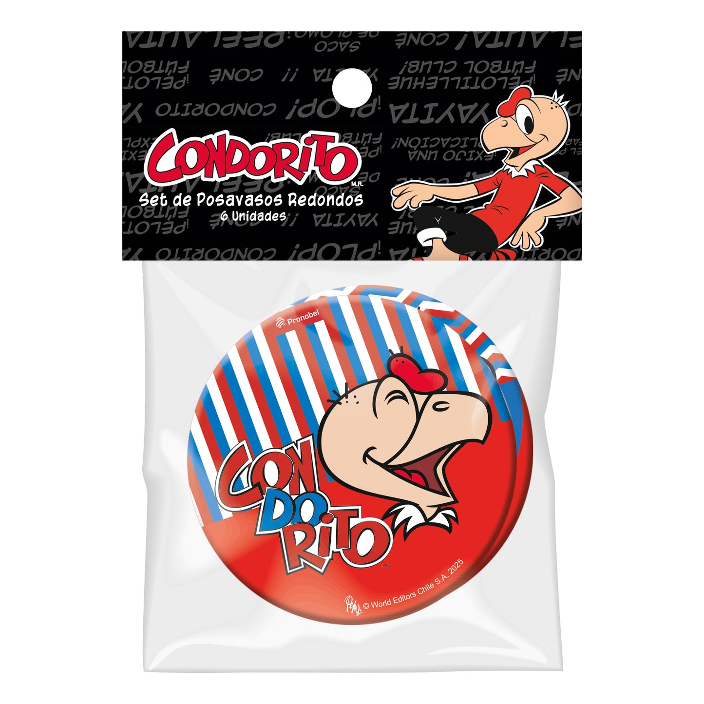 Set 6 Posa Vasos | Condorito | Big Party