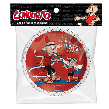 Set 6 Platos De Cartón 18 cm | Condorito