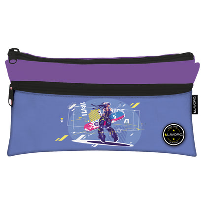 Estuche Doble Flat Niño 4 Diseños | Lavoro